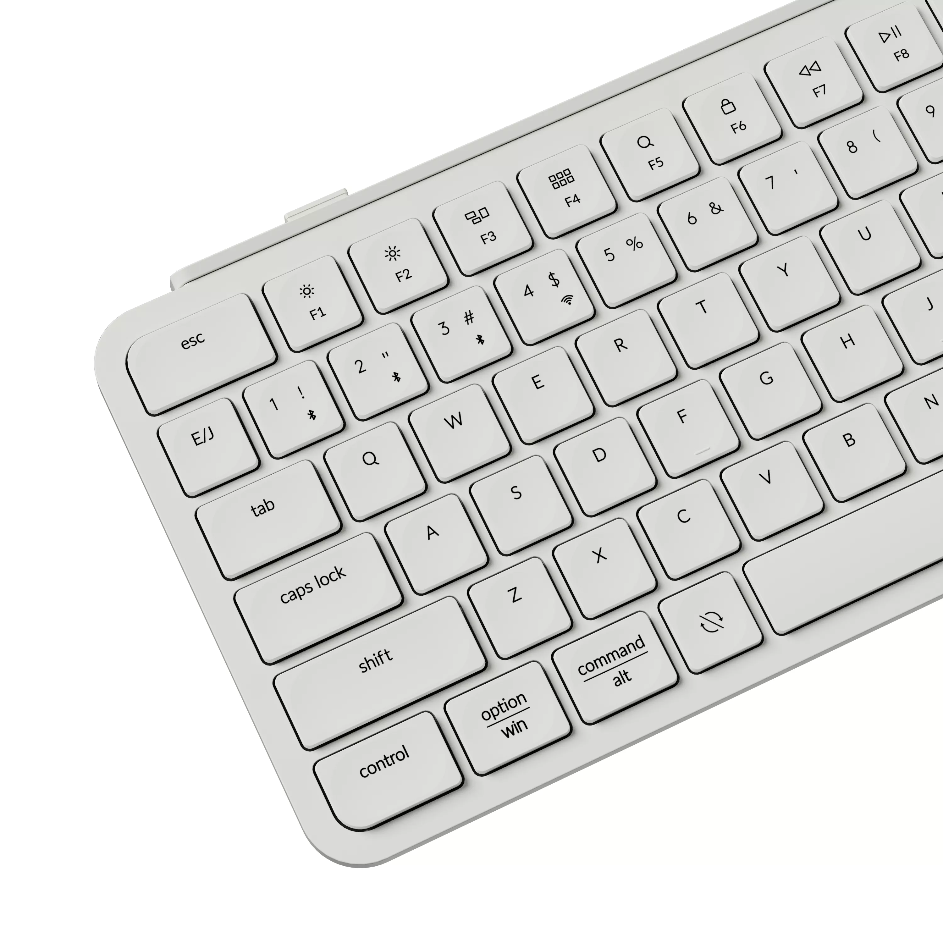 ホワイト 日本語配列 スリムキーボード 本体 ホワイト 日本語配列