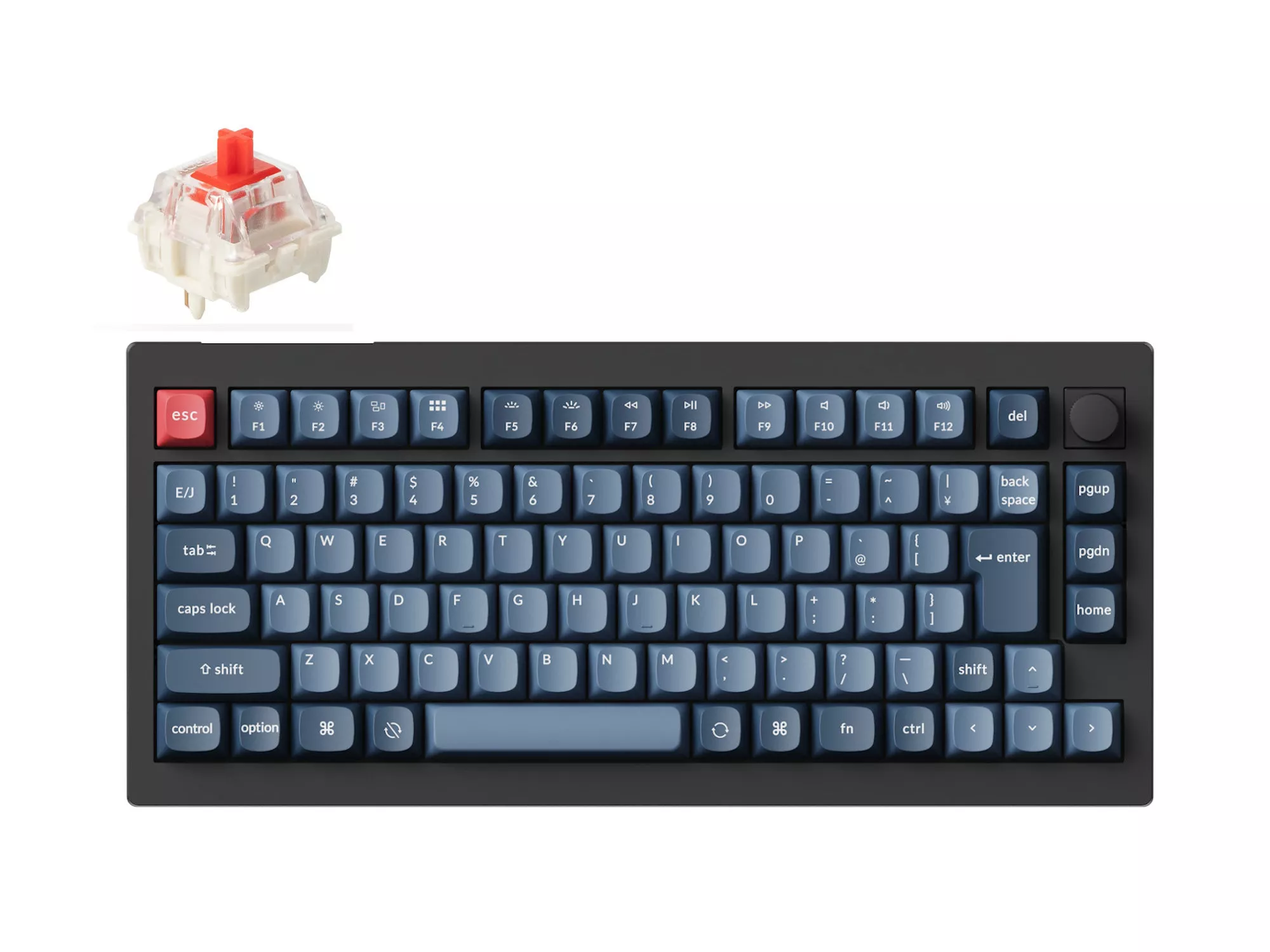 キーボード Keychron V8 Max Gateron Jupiter Red Keychron V1 Max QMK/VIA ワイヤレス カスタム・メカニカルKB - RGB