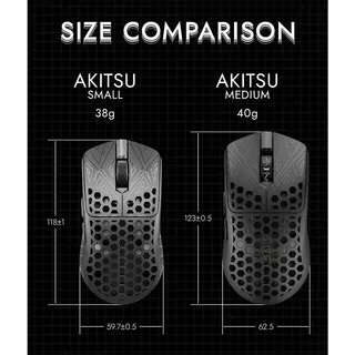 Arbiter Studio AKITSU MEDIUM 40g Carbon Fiber 8K Wireless Gaming Mouse ...