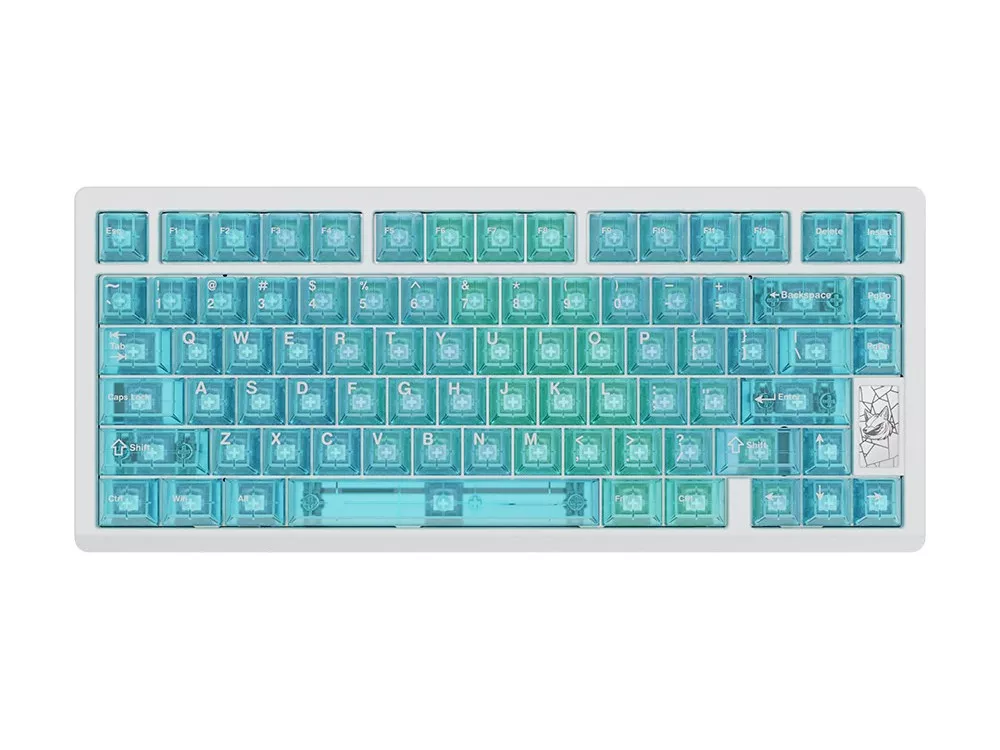 Chilkey Chilkey Slice75 HE Keyboard White WS Flux Switch Slice75