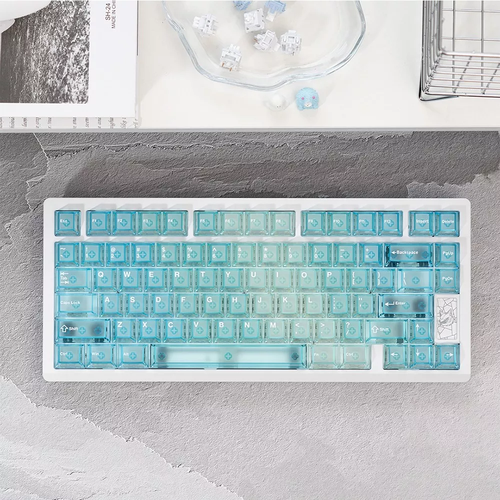 キーボード Chilkey Slice75 HE White WS Flux Chilkey Chilkey Slice75 HE Keyboard White WS Flux Switch Slice75