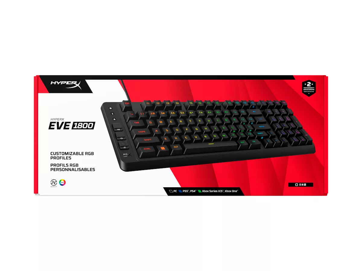 HyperX HyperX Eve 1800ゲーミングキーボード - 製品詳細 | パソコン 