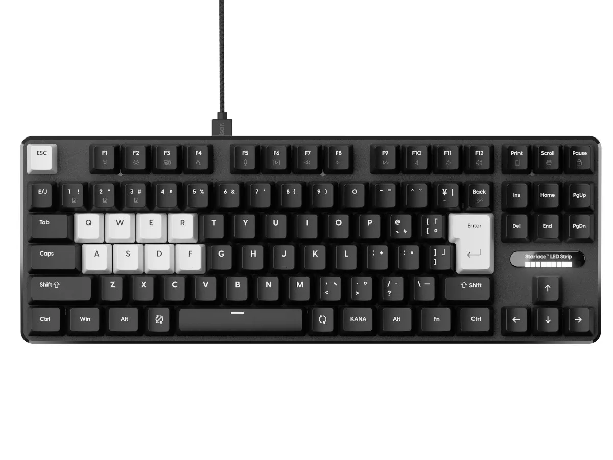 Pulsar pcmk3 ラピトリキーボード　日本語配列 Pulsar Gaming Pulsar PCMK 3 HE 60 JIS White [PCMK3HE611W] 有線