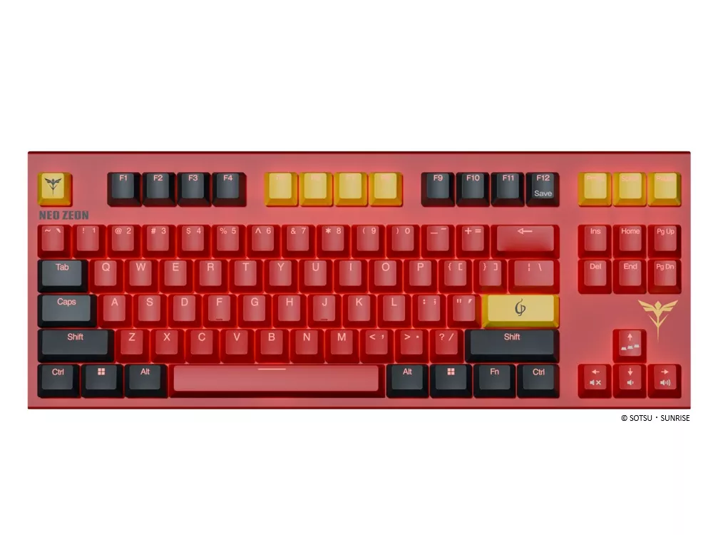 東プレ Realforce × 機動戦士ガンダム 逆襲のシャア GX1 Plus Keyboard