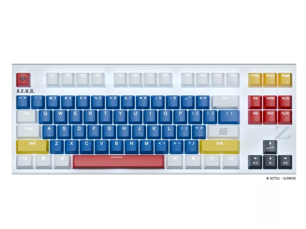 東プレ Realforce × 機動戦士Zガンダム GX1 Plus Keyboard Zガンダム