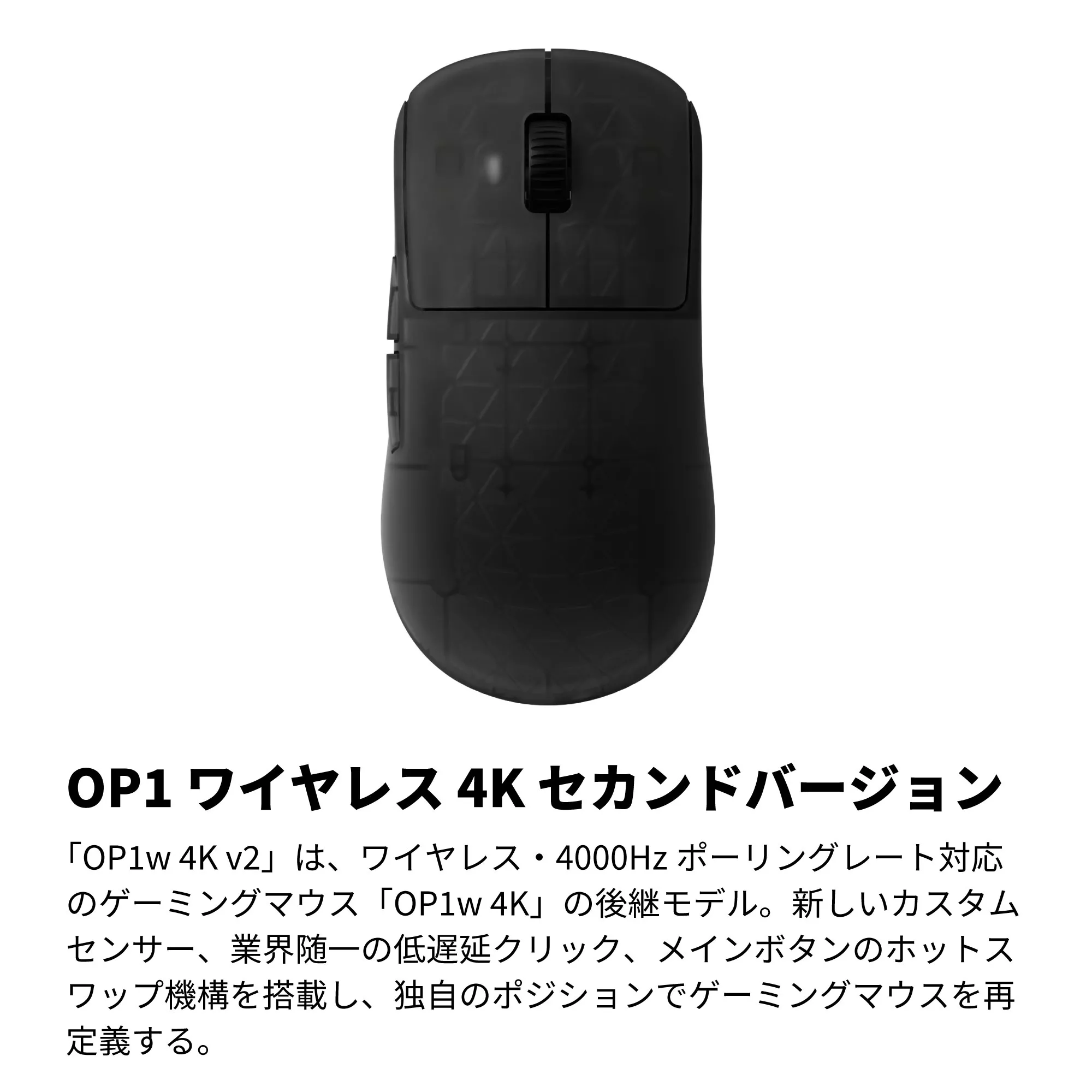 ENDGAME GEAR OP1w 4K V2 Gaming Mouse DARK FROST OP1w 4K - 製品詳細