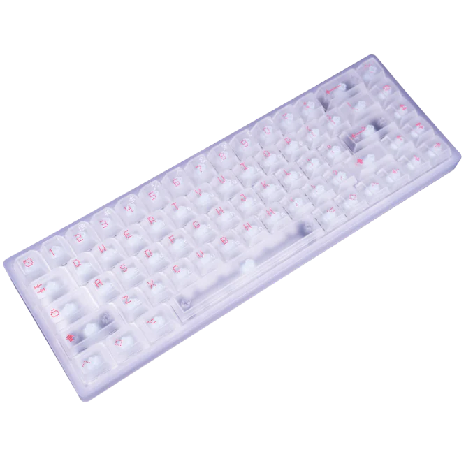 キーボード EverGlide AE68 Pro White Transparent Everglide AE68 Pro White Transparent ラピッドトリガーキーボード