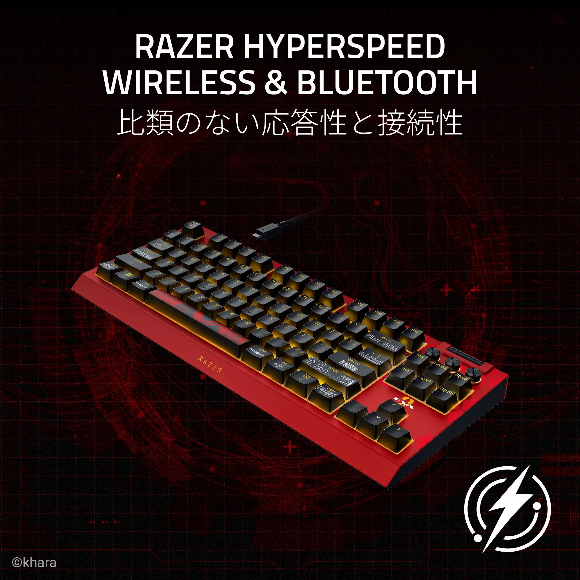 Razer BlackWidow V4 TKL HyperSpeed EVANGELION (EVA-02) Edition 