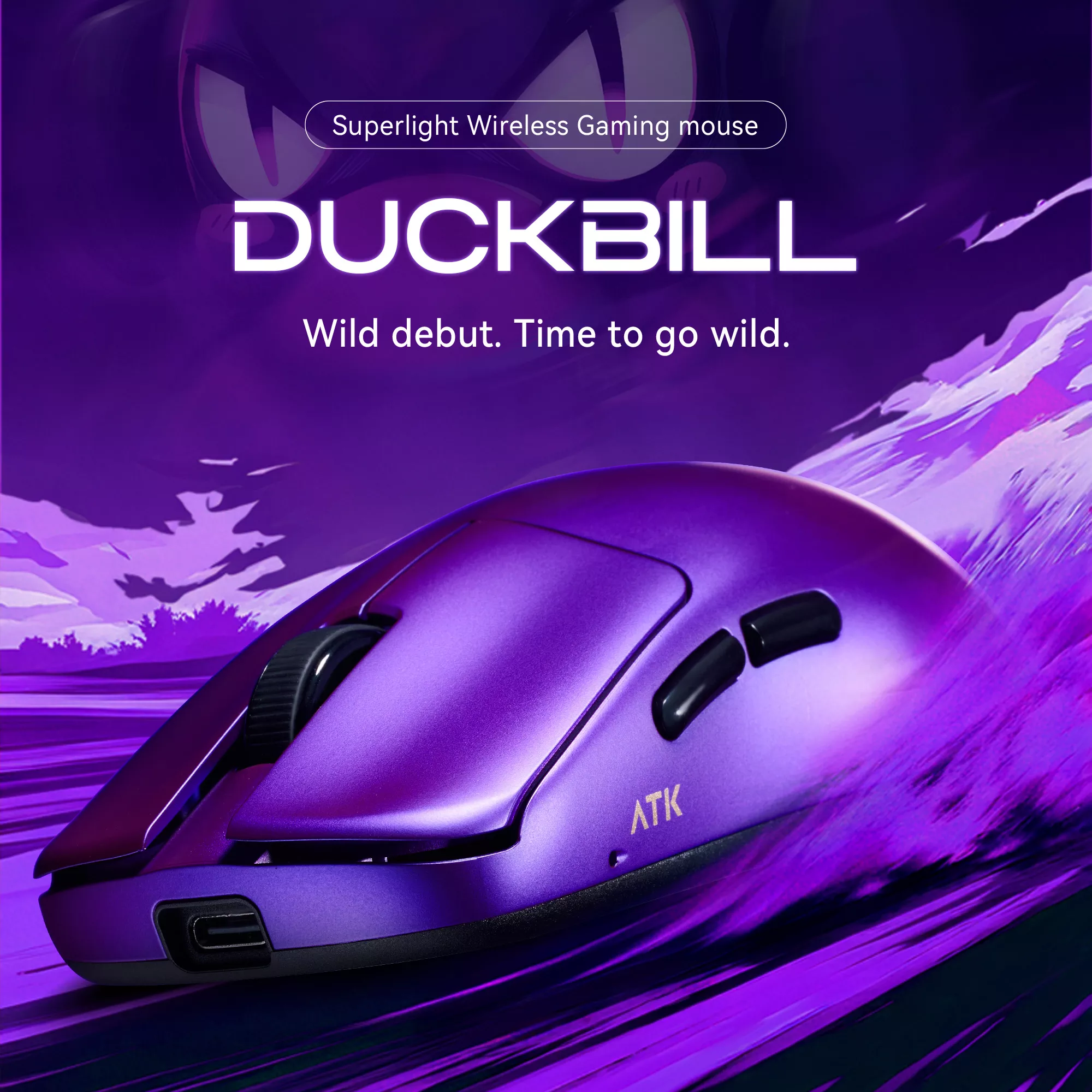 ATK(VXE) Blazing Sky Duckbill Wireless Mouse Black - 製品詳細