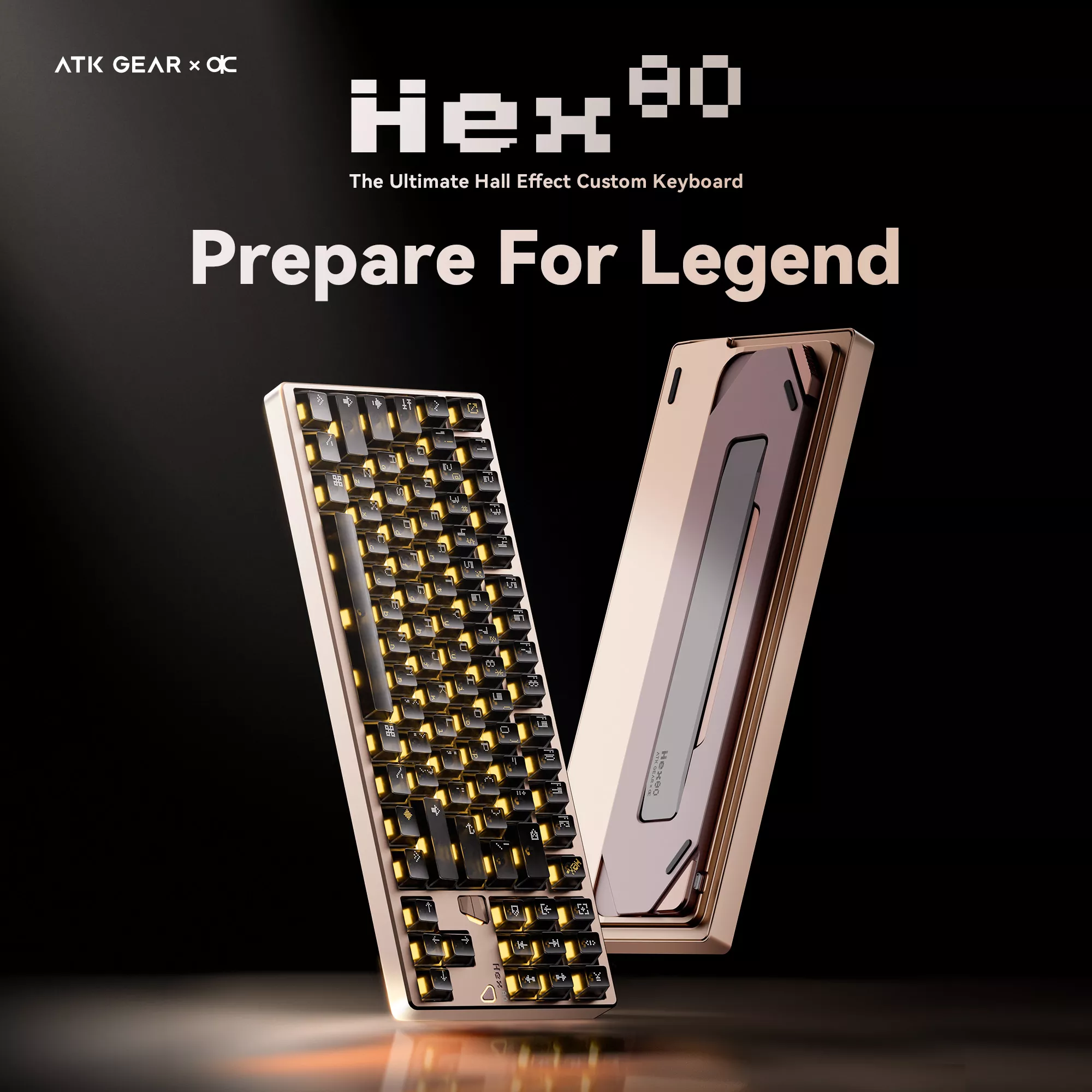 ATK(VXE) Hex80 Wired Magnetic HE keyboard Sandgold Hex80 - 製品
