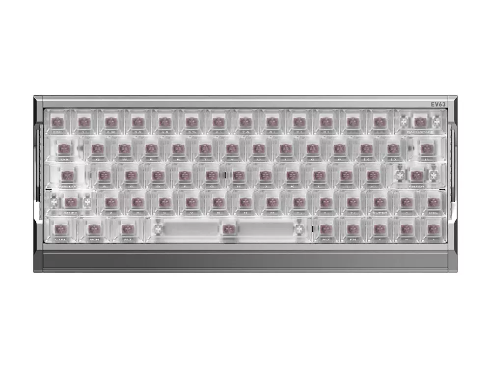 【新品・未開封品】IQUNIX EV63Keyboard sliver iQunix iQunix EV63 Magnetic Switch Gaming HE Keyboard Silver Blade