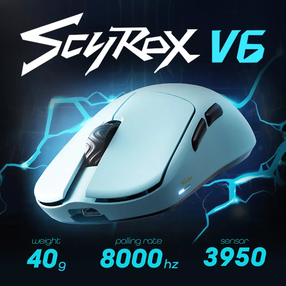 SCYROX SCYROX V6 Blue - Kailh Optical スイッチ V6 - 製品詳細