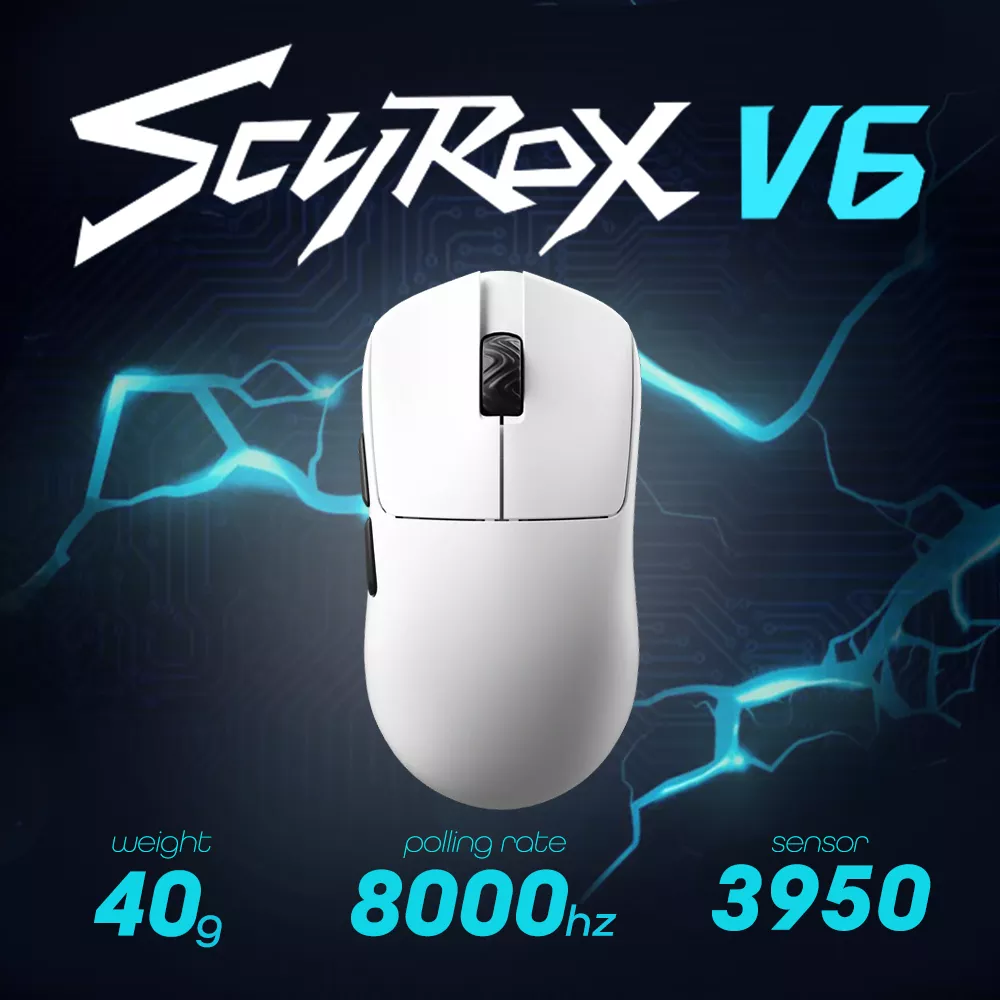 SCYROX SCYROX V6 White - Kailh Optical スイッチ V6 - 製品詳細