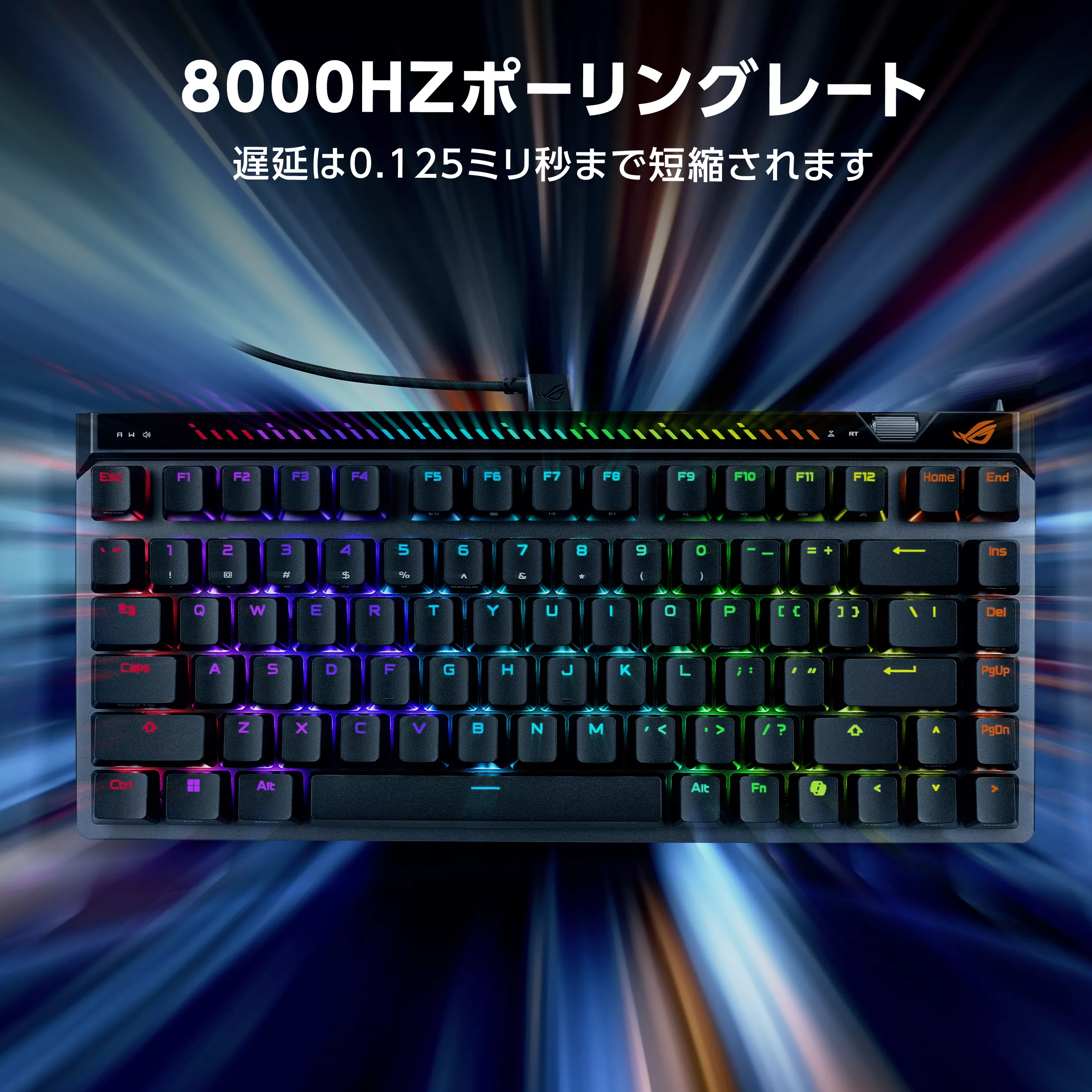 ASUS ROG Falchion Ace 75 HE Gaming Keyboard Black /HFX V2X磁気