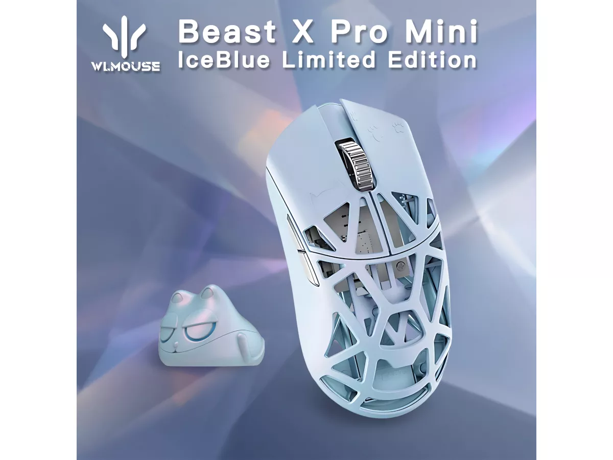WLMOUSE Beast X Mini Pro IceBlue マグネシウム合金製マウス /サイド