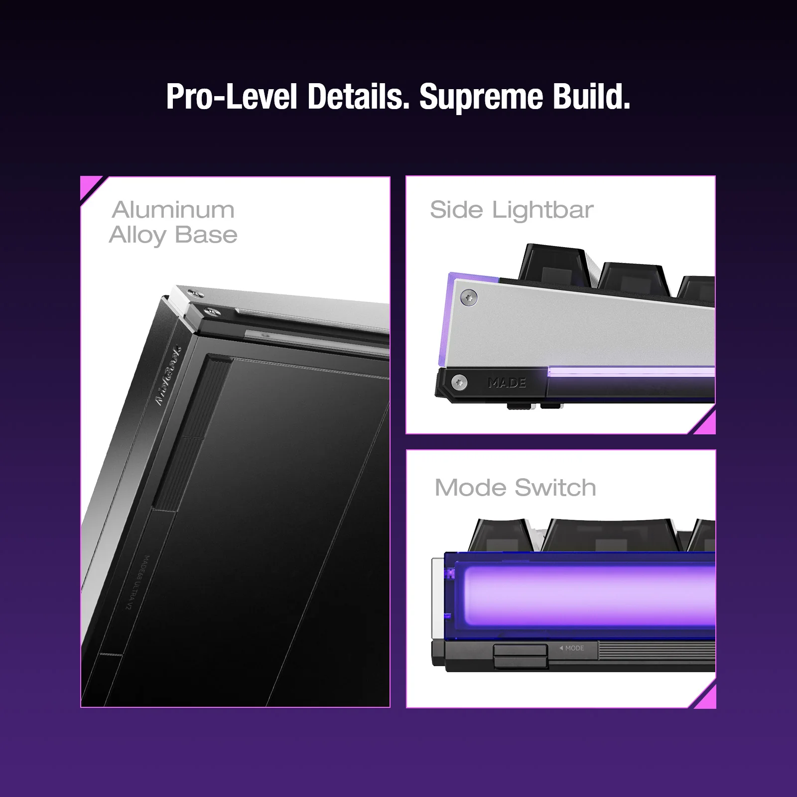 MelGeek MADE68 Ultra V2 Night Puple(TTC FKOM White Switch) - 製品