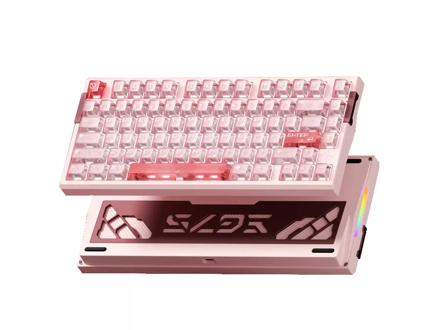 WEIKAV WEIKAV EG75 Spray Pink ラピッドトリガーキーボード 雪刃軸