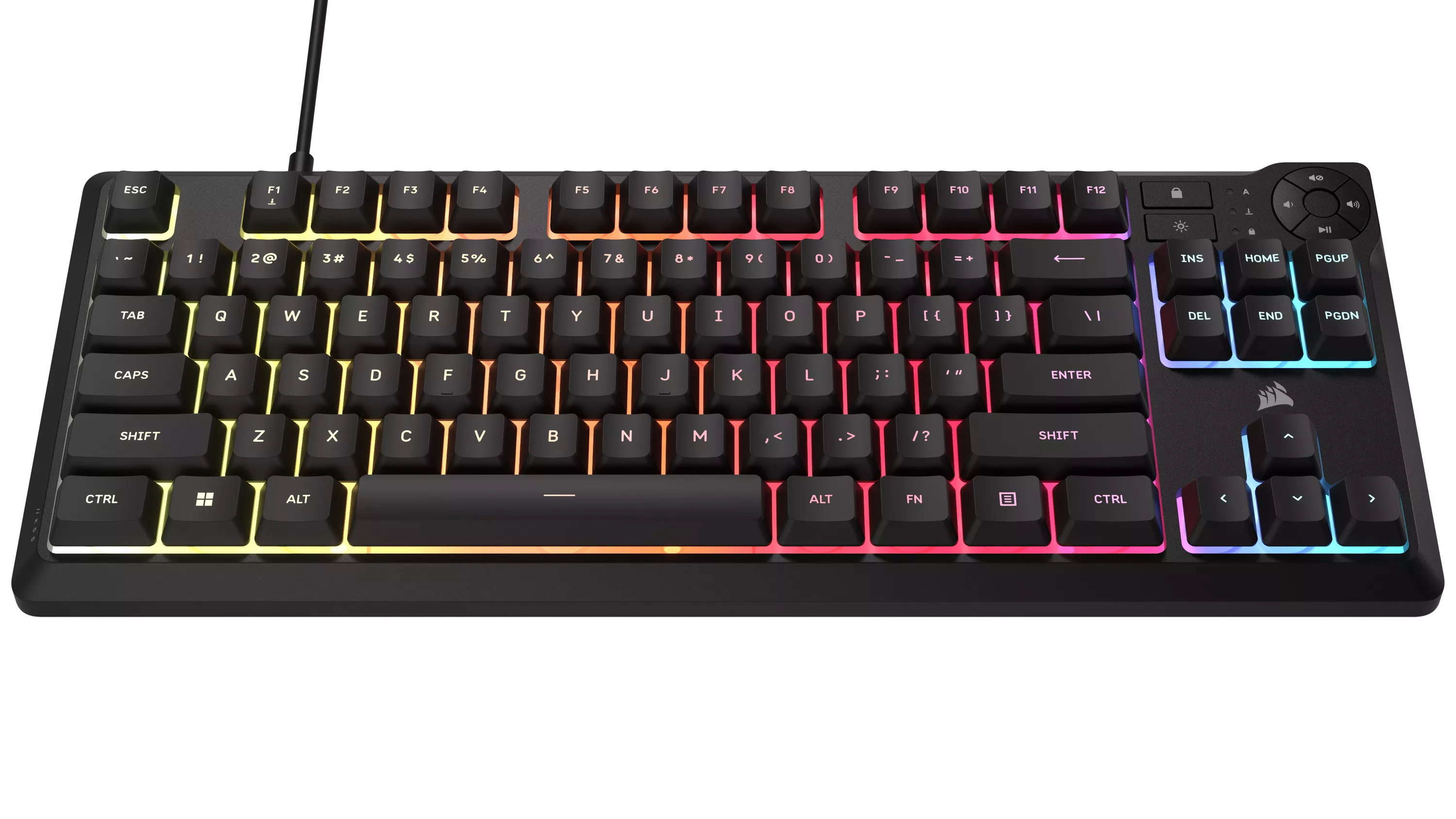 Corsair K55 CORE TKL RGBゲーミングキーボード (JP) K55 - 製品詳細