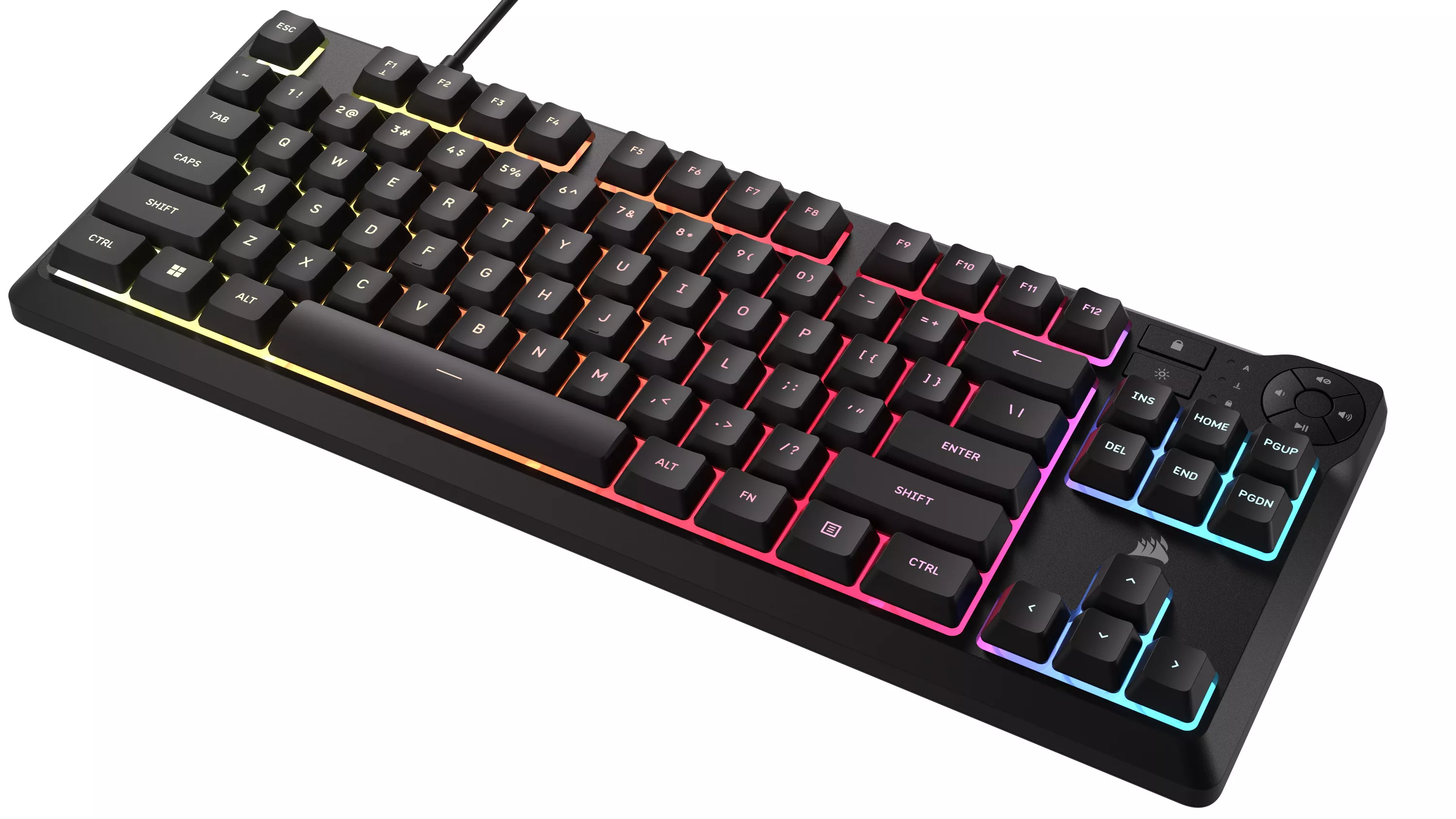 Corsair K55 CORE TKL RGBゲーミングキーボード (JP) K55 - 製品詳細