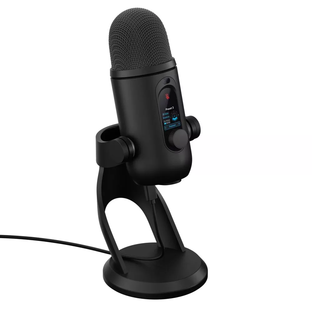 Logicool YETI 2 ブラック YETI Blue VO!CE 搭載のマルチパターン USB