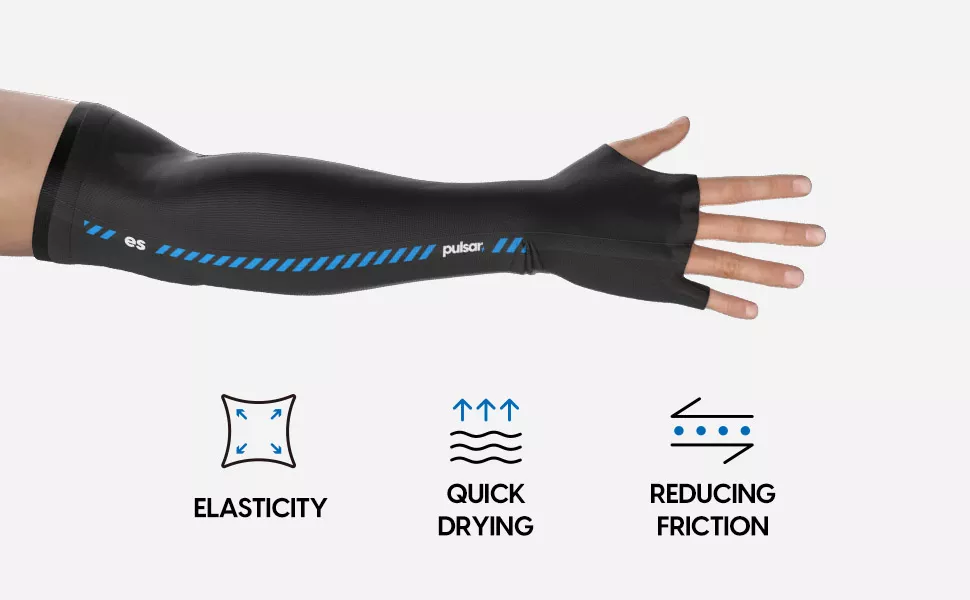Pulsar Pulsar ES Arm Sleeve Finger Long Large Black ES Arm Sleeve