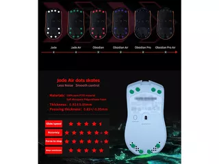 X-raypad Jade Air PTFE Universal Dot Mouse Skates 40個入りのサムネイル(7)
