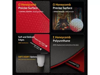 X-raypad Unique Heavy Bee eSports Mousepad Black (CONTROL VERSION)  SOFT/XLSサイズのサムネイル(2)
