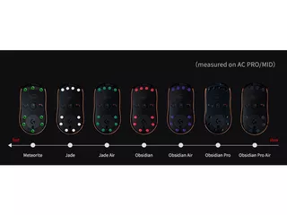 X-raypad Meteorite Glass Mouse Skates Universal DIY Dots Black 8個入りのサムネイル(5)