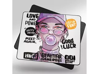 Owepowe WGR series Gaming Mousepad Rapper Girlのサムネイル(3)