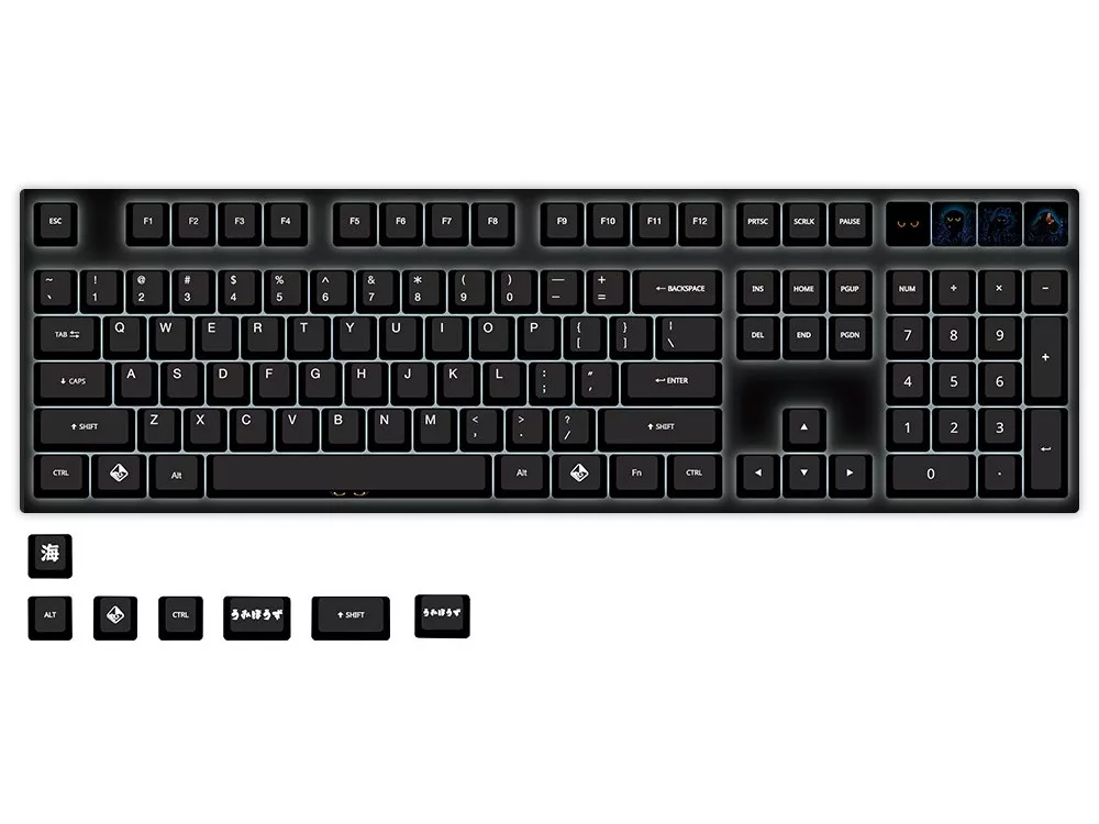 Traitors Traitors Umibozu 115 key Dye Sub PBT Keycap Set - 製品