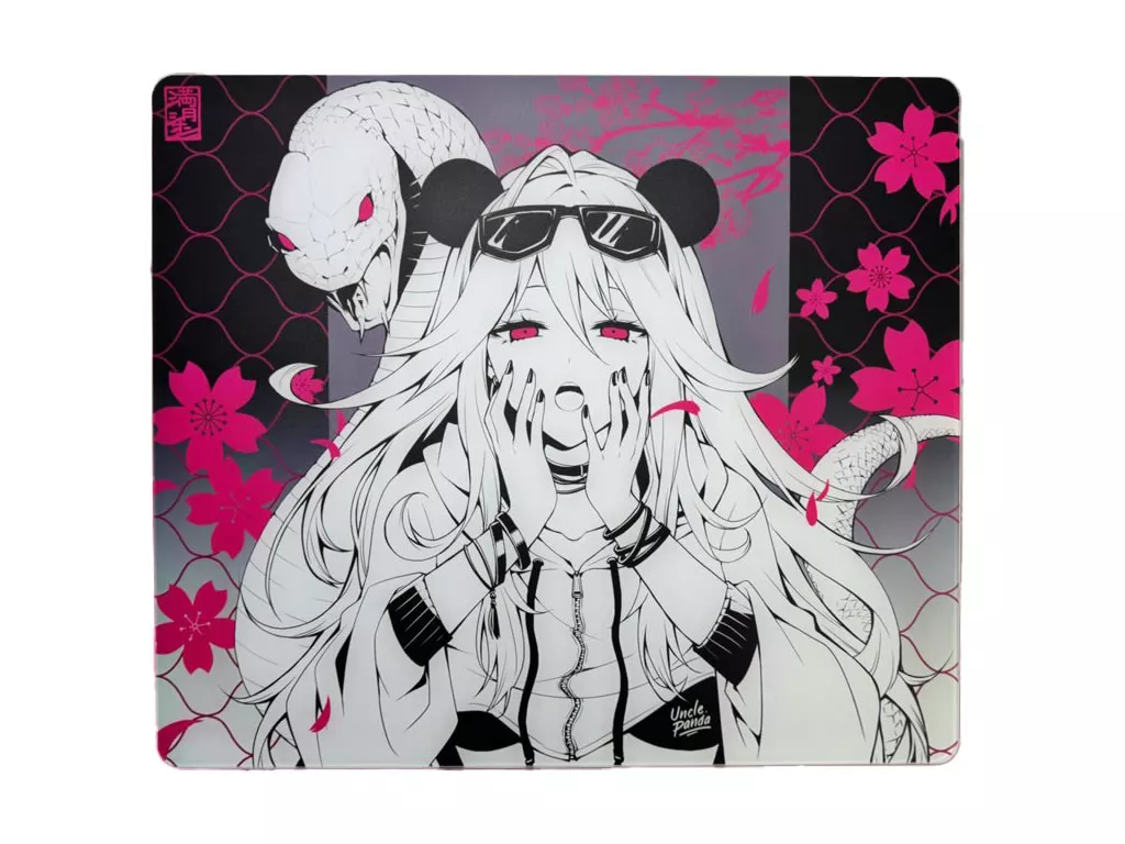 Uncle Panda ガラスマウスパッド ブルー SP