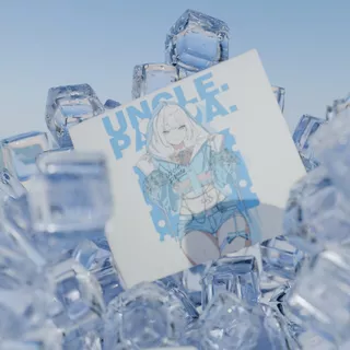 Uncle Panda ガラスマウスパッド ブルー SPのサムネイル(1)