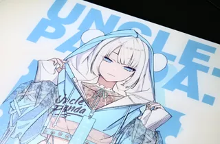 Uncle Panda ガラスマウスパッド ブルー SPのサムネイル(3)