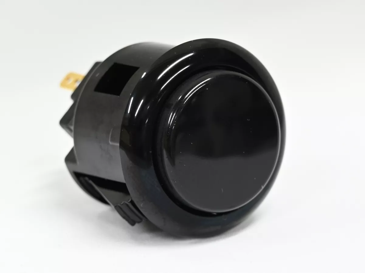 三和電子 【エラストマー静音】ハメ込み式押しボタン24φ 黒 - 製品詳細