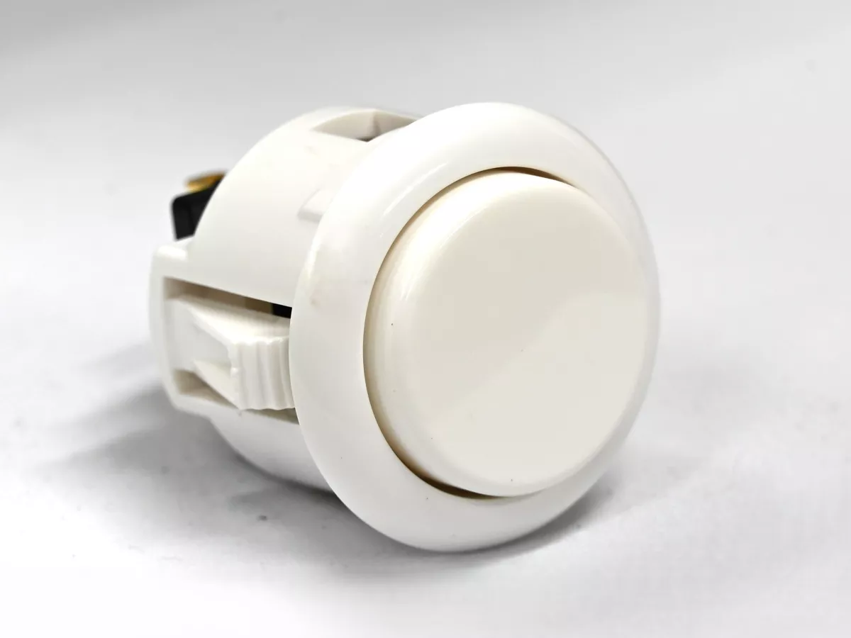 三和電子 【エラストマー静音】ハメ込み式押しボタン24φ 白 - 製品詳細