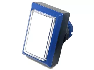 三和電子 【エラストマー静音】照光式押ボタン薄型Φ45長方形 スモーク