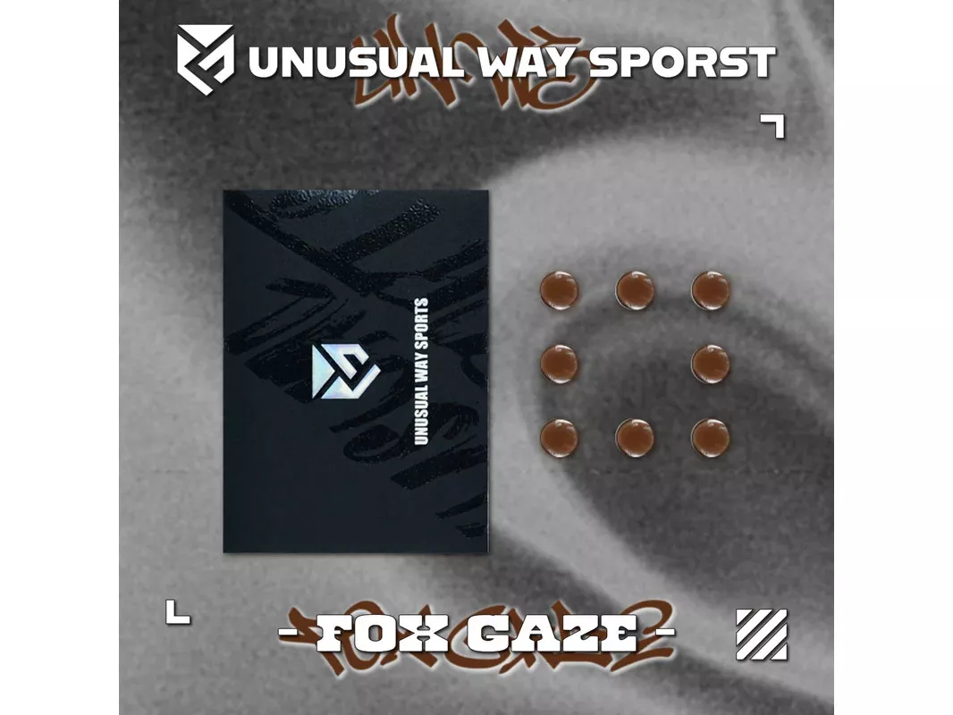 Unusual Way Sports FOX GAZE Brown Dot【汎用型マウスソール