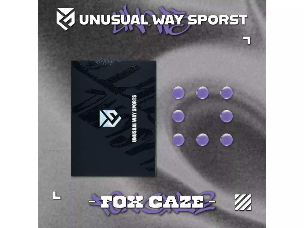 Unusual Way Sports FOX GAZE Purple Dot【汎用型マウスソール