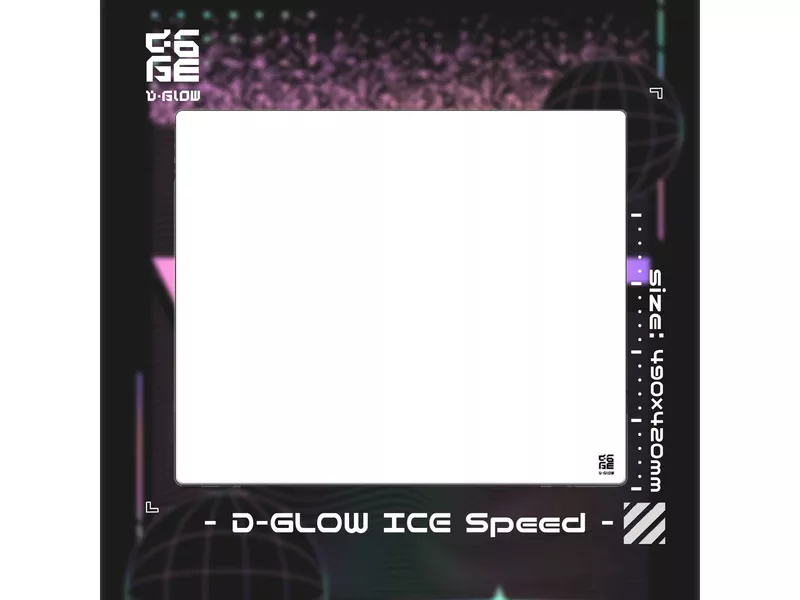 D-GLOWから、氷のような透明感が特徴的な厚さ2.5㎜の薄型ガラスパッド