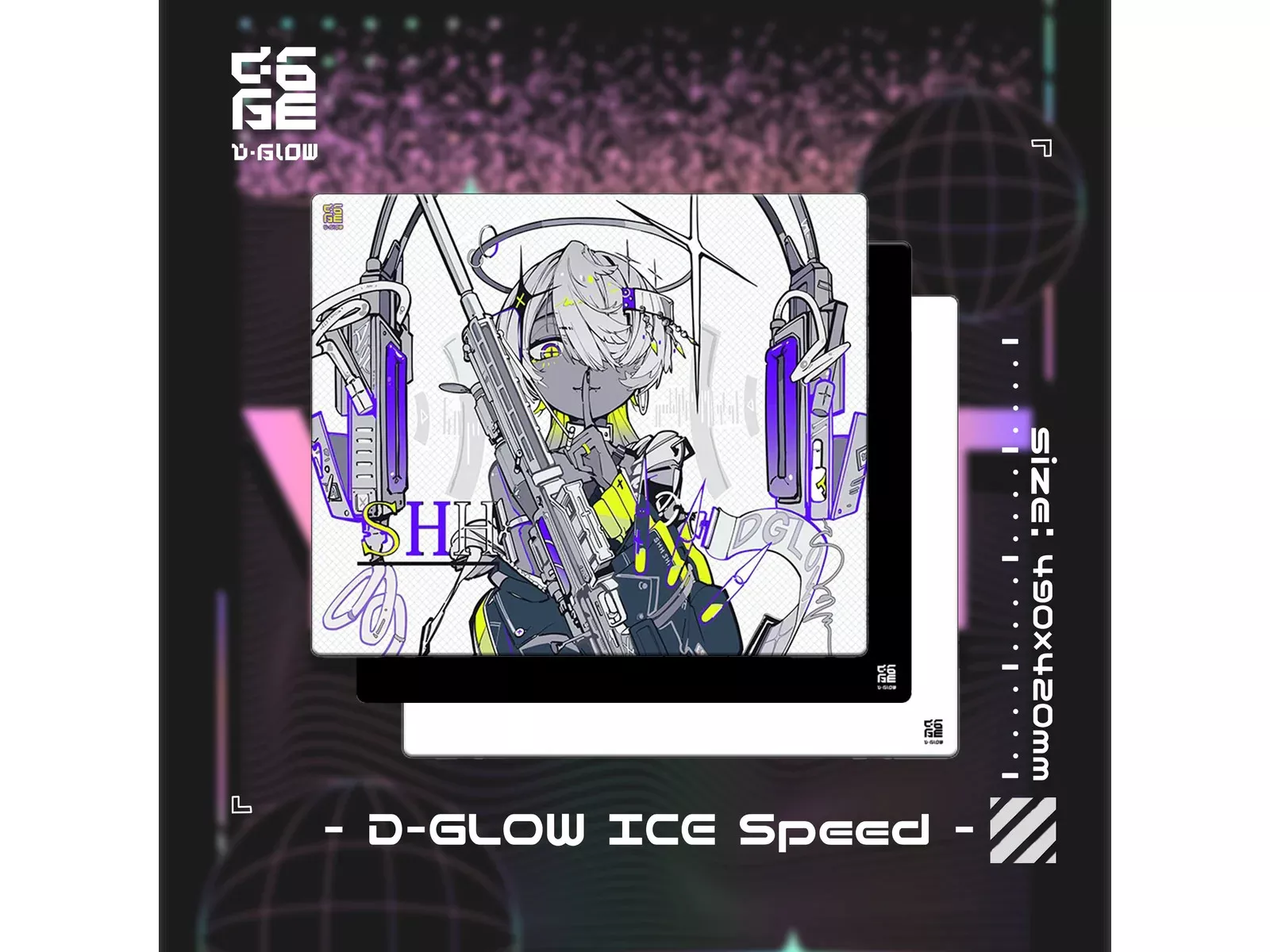 D-GLOW 氷晶 ICE SPEEDO SHH ガラスマウスパッド D-GLOW 氷晶(ICE SPEED) SHH ICE SPEED - 製品詳細 | パソコンSHOP