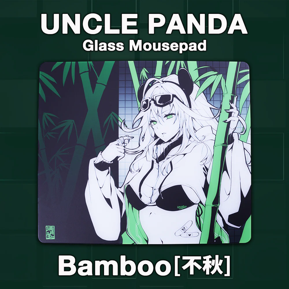 Uncle Panda Uncle Panda ガラスマウスパッド Bamboo [不秋] - 製品