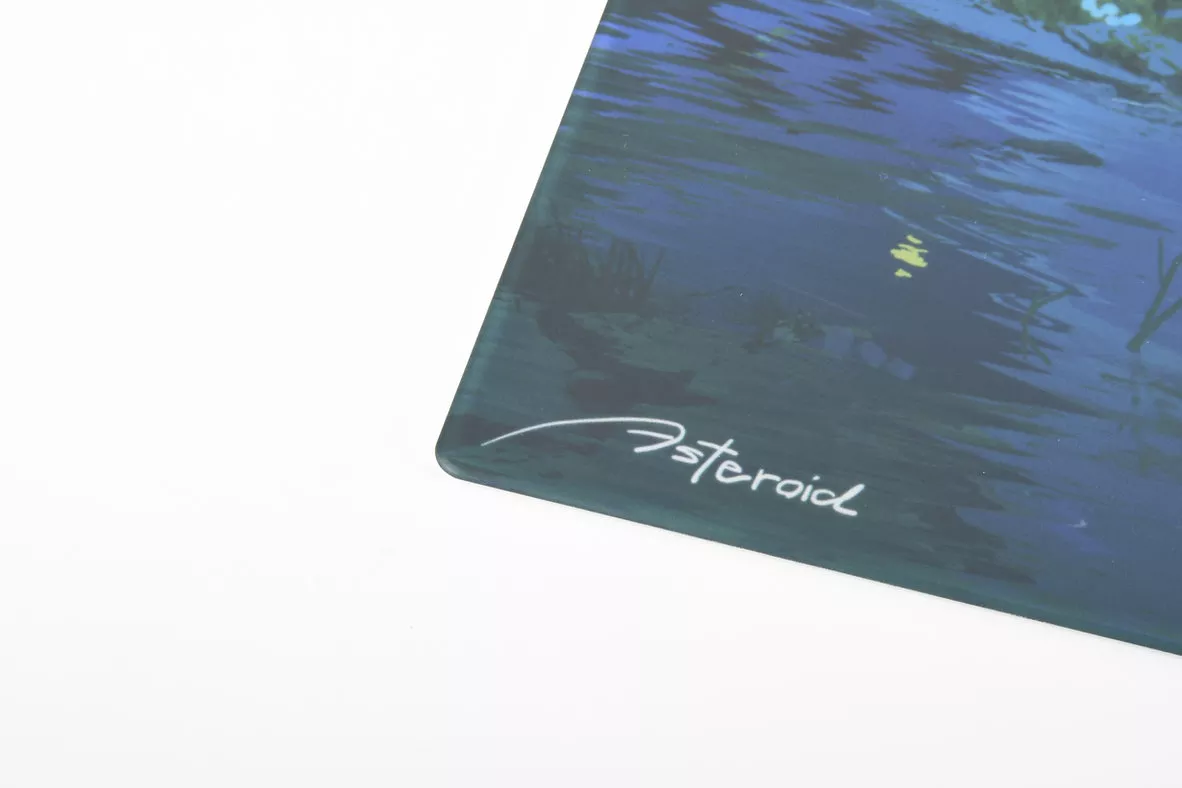 I-CHAIN JAPAN Gaming Glass Mousepad Flux Asteroid Luna - 製品詳細