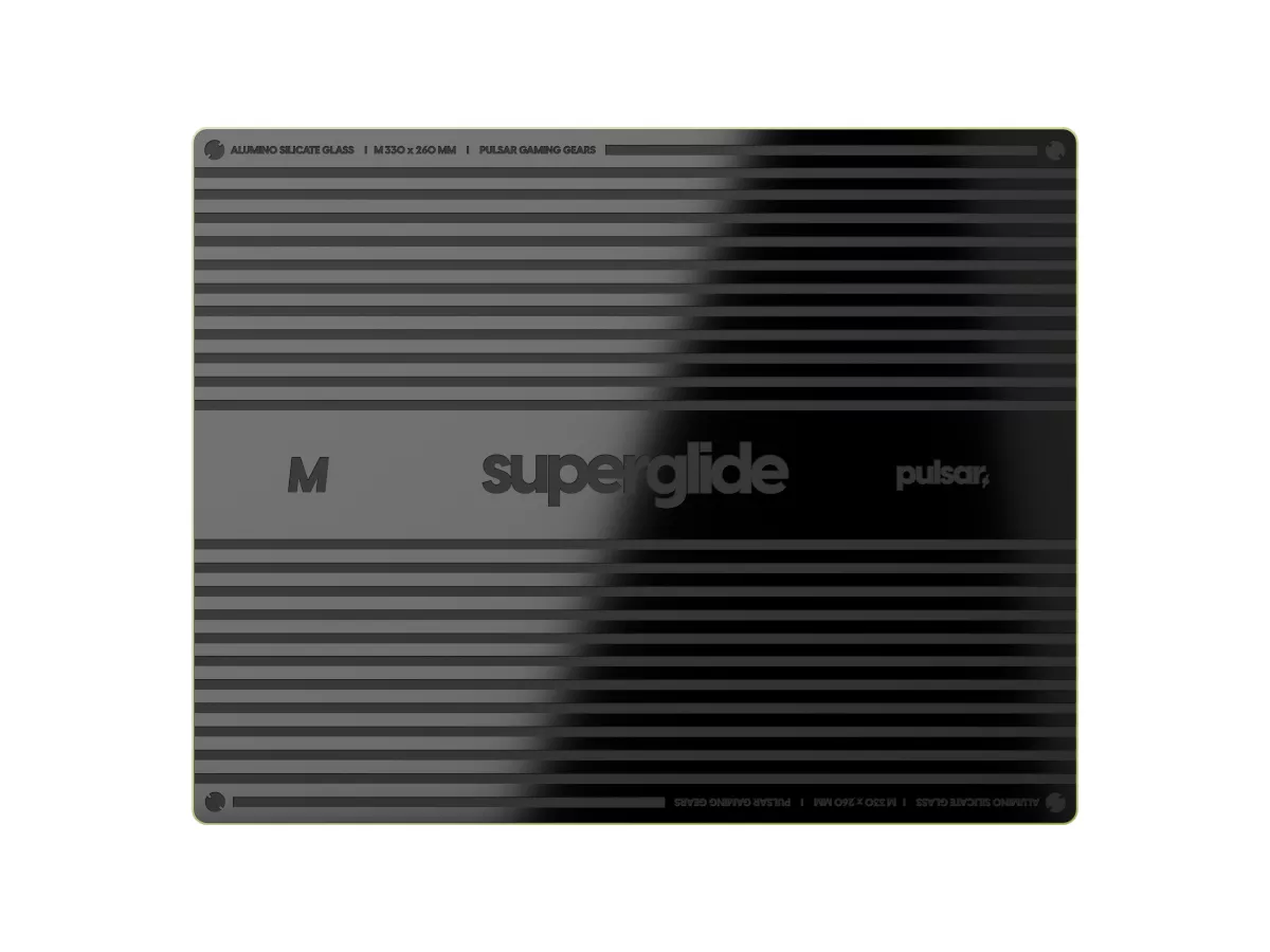 Pulsar Superglide3 Glass Mousepad Type-S M Green Superglide3