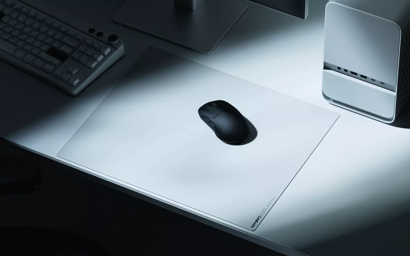 Pulsar Superglide3 Glass Mousepad Type-S XL White Superglide3