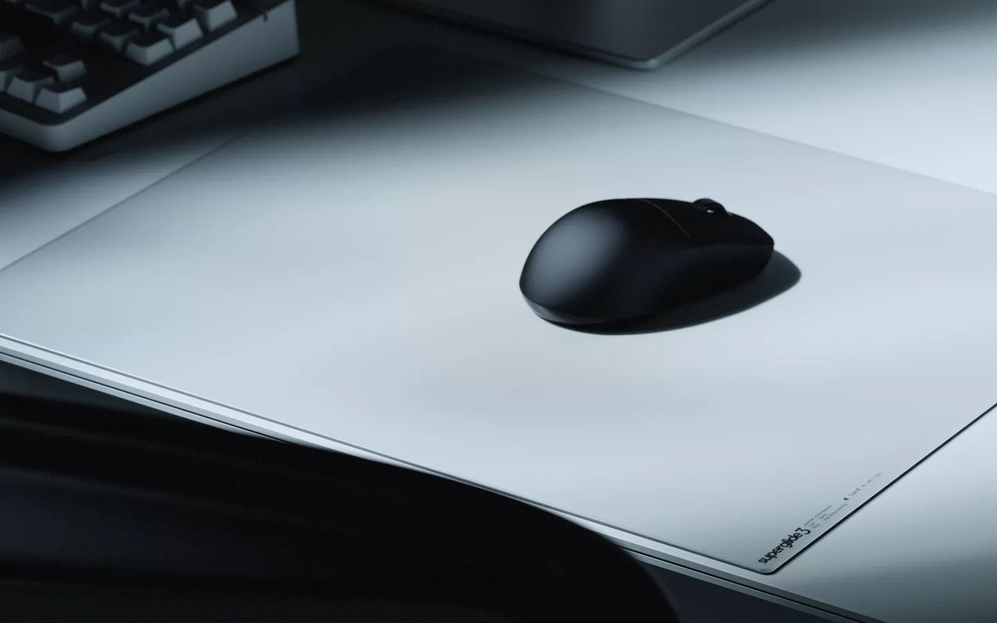 Pulsar Superglide3 Glass Mousepad Type-S XL White Superglide3