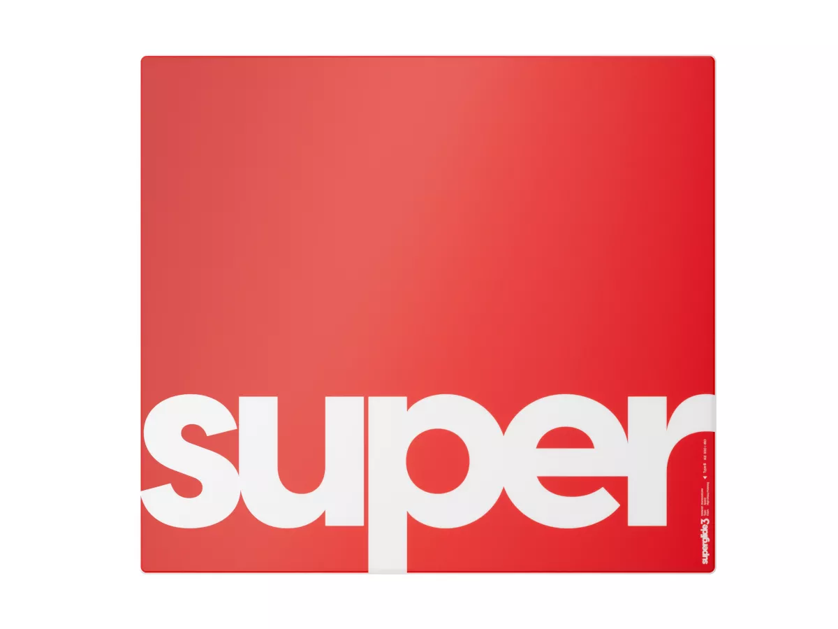 Pulsar Superglide3 Glass Mousepad Type-S XLE Red Superglide3