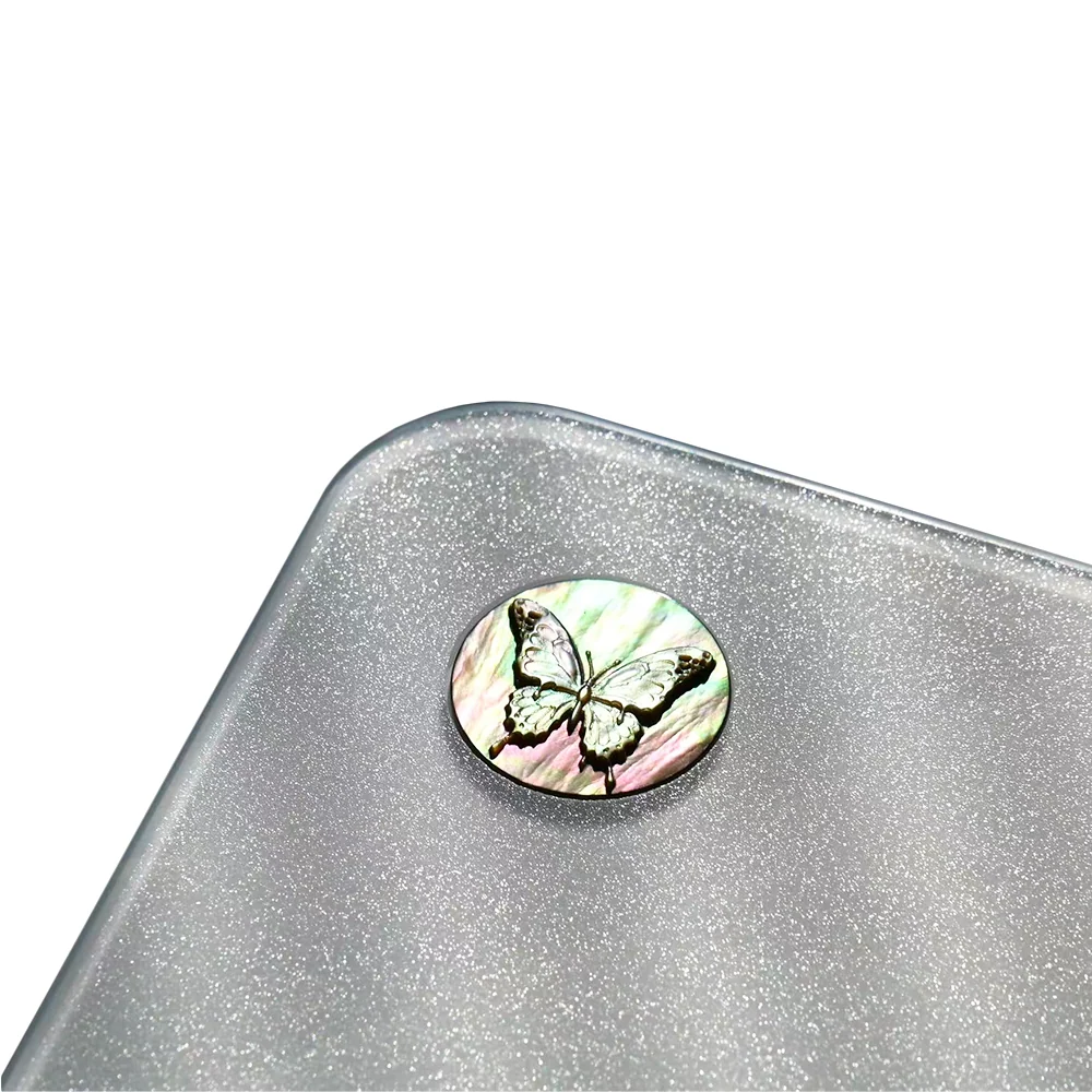 Uncle Panda Uncle Panda Butterfly Ruin ガラスマウスパッド - 製品