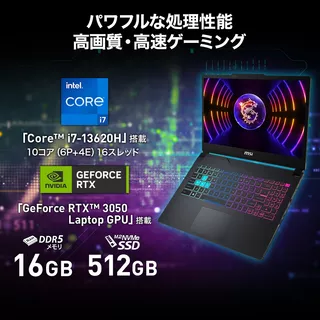 MSI ゲーミングノート Cyborg 15 A13V Cyborg-15-A13UCK-4169JPのサムネイル(2)