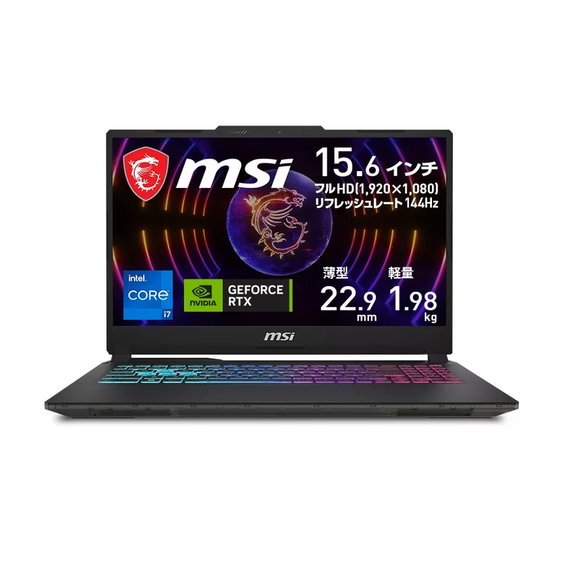 MSI ゲーミングノート Cyborg 15 A13V Cyborg-15-A13UCK-4169JPの商品メイン画像