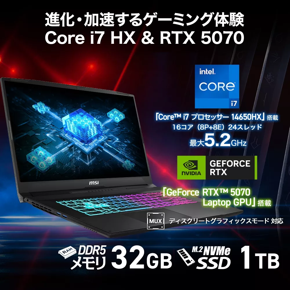 MSI MSI ゲーミングノート Katana 17 HX B14W Katana-17-HX-B14WGK